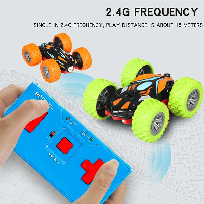 Rotolo a doppio lato 3D Flip Telecomando RC Auto Robot Drift-Buggy Crawler Macchina acrobatica a batteria Giocattolo radiocomandato USB