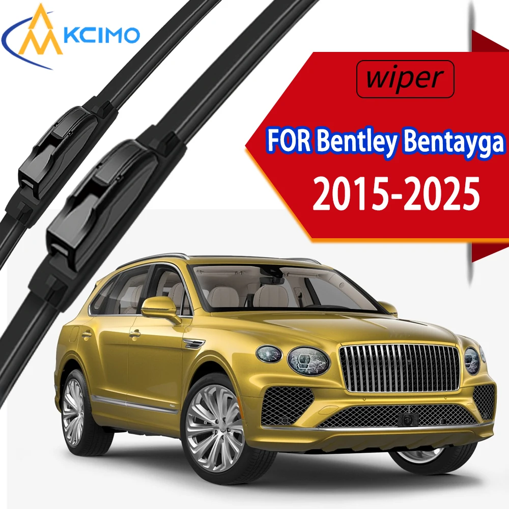 

Premium High Performance Front Windshield Wipers with Durable High-Density Rubber, Perfect Fit for Bentley Bentayga 2015-2025