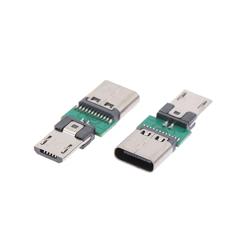 Адаптер для зарядного устройства с портом USB Type-C «Мама» на Micro USB «папа»