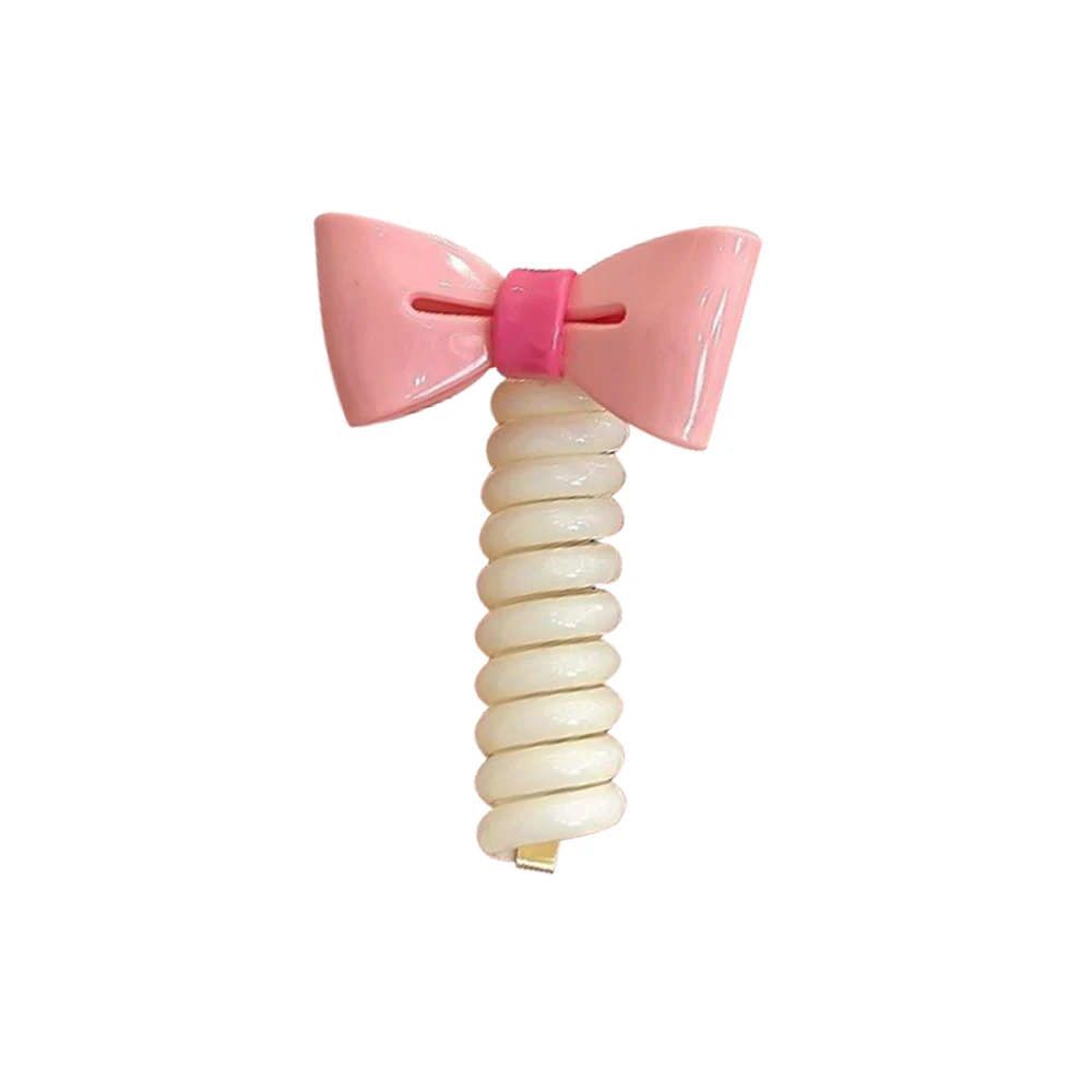 Lazo de goma para el pelo, lazos para el pelo con lazo en espiral, accesorios elásticos para el cabello