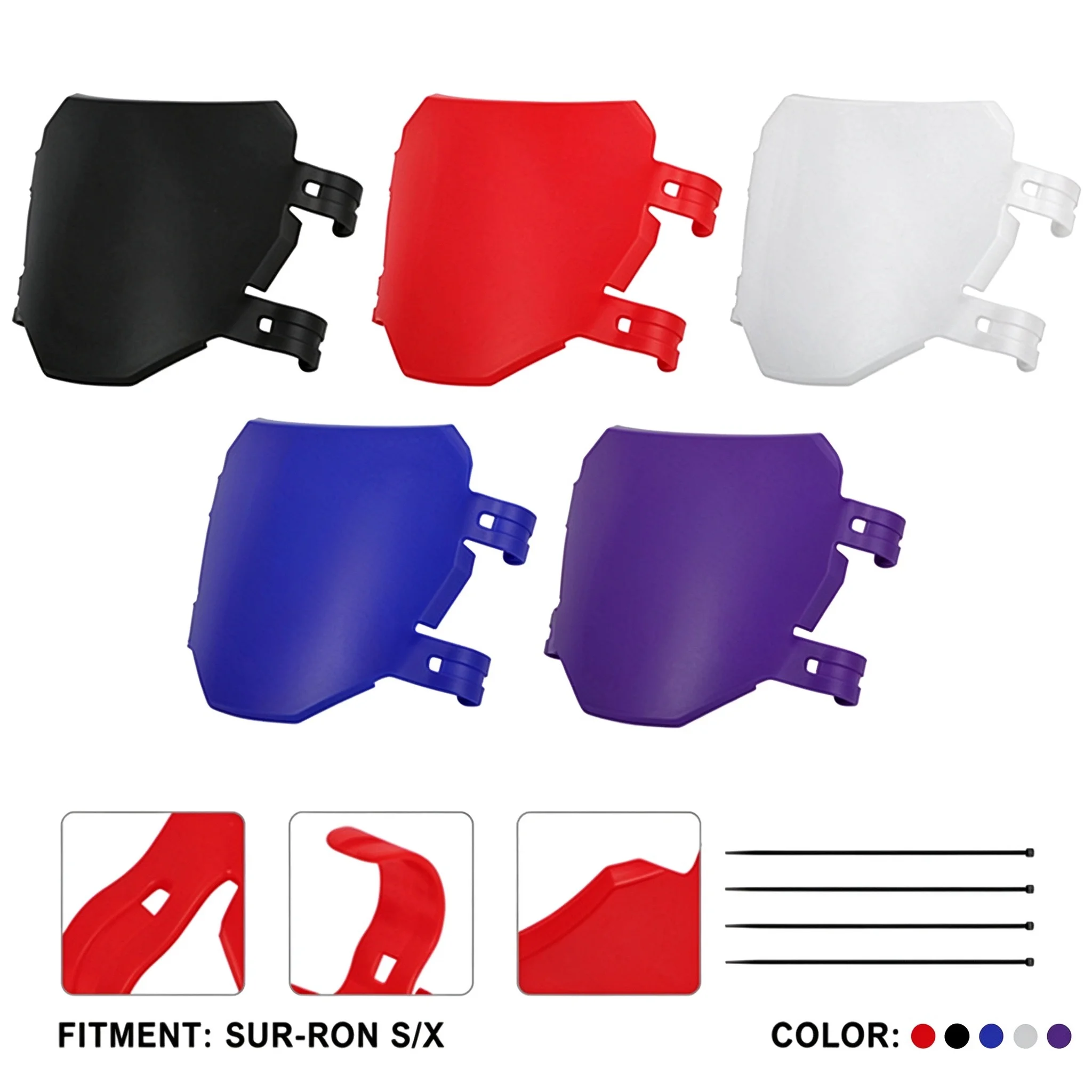 Motorcycle Number Plate Front Fork Wire Harness Cover for SUR-RON X/S 79bike Talaria PP Plastic Waterproof Universal Black Red