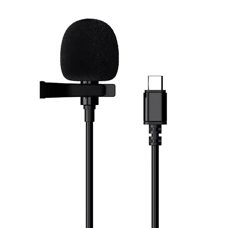 Mobile lavalier microphone, sound card, on-site video, camera recording, interview, noise reduction Type-C interface