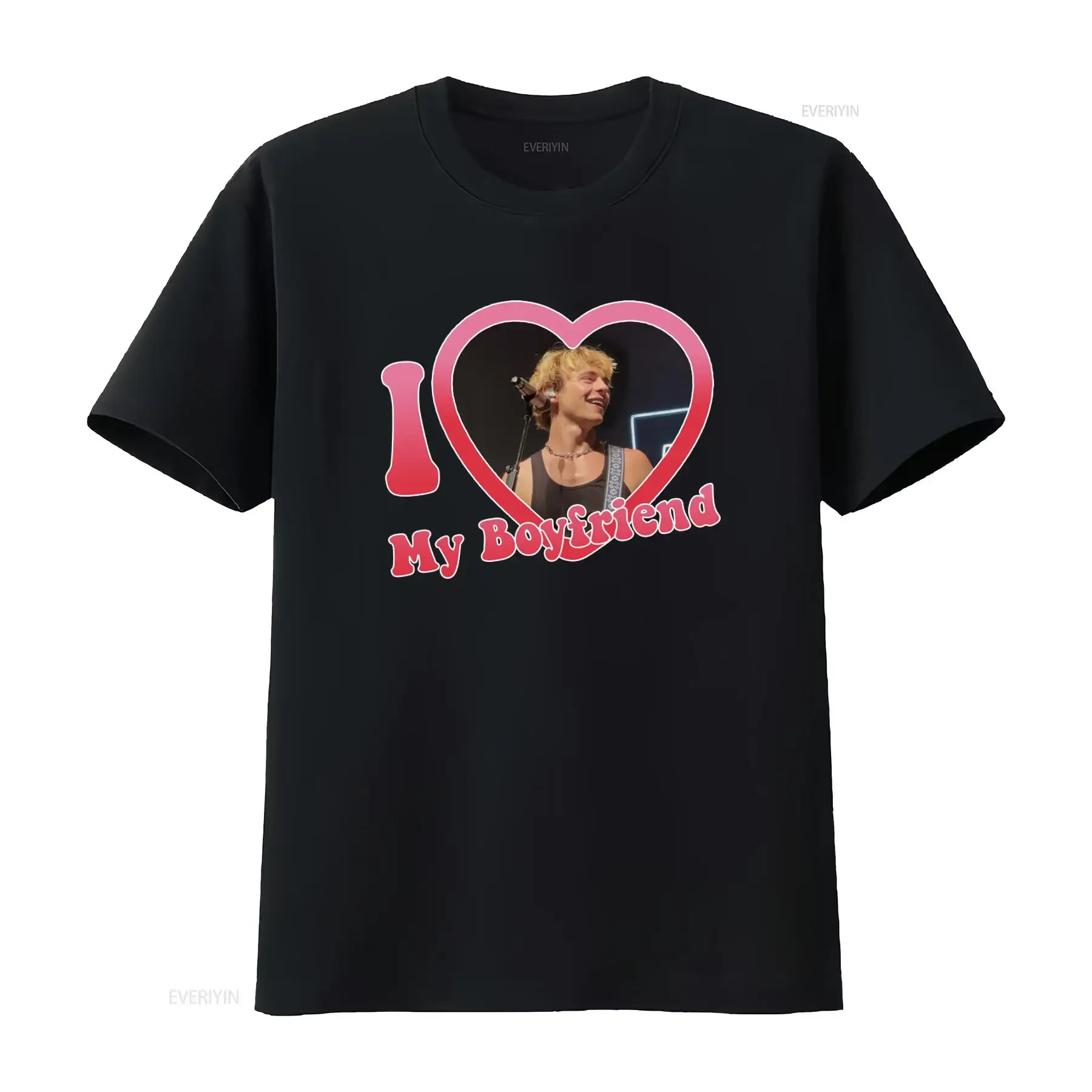 I Love My Boyfriend Ross Lynch T Shirt Perfect for Fans of the Heartthrob Singer vintage Washed Breathable streetwear Versatile