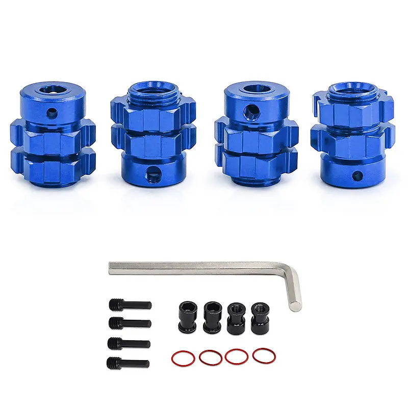 Metalen Wiel Hex Hub Uitgebreide Adapter voor TRAXXAS 1/10 E-Revo E-Maxx T-Maxx Revo RC Auto Metalen Upgrade OP Accessoires Onderdelen