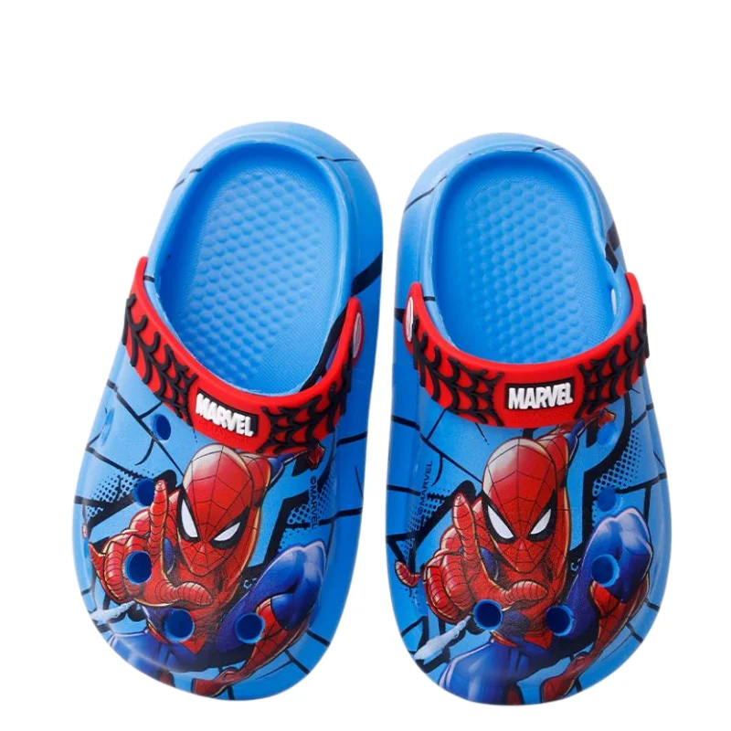 Marvel animation surrounding Spider-Man children\'s summer personality beach hole shoes sandals and slippers cute light slippers