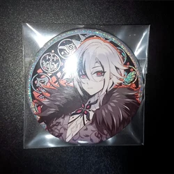 Anime Fatui Harbingers Pin Game Impact Figure Cosplay Badge Backpack Icon Button Gold Silver Glitter Brooch Accessories Gifts