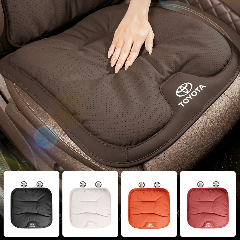 

Для Toyota 2026: Новая велюровая подушка-накладка на спинку сиденья из кожи для защиты поясницы, аксессуары для Toyota Corolla, Yaris, Aygo, GT86