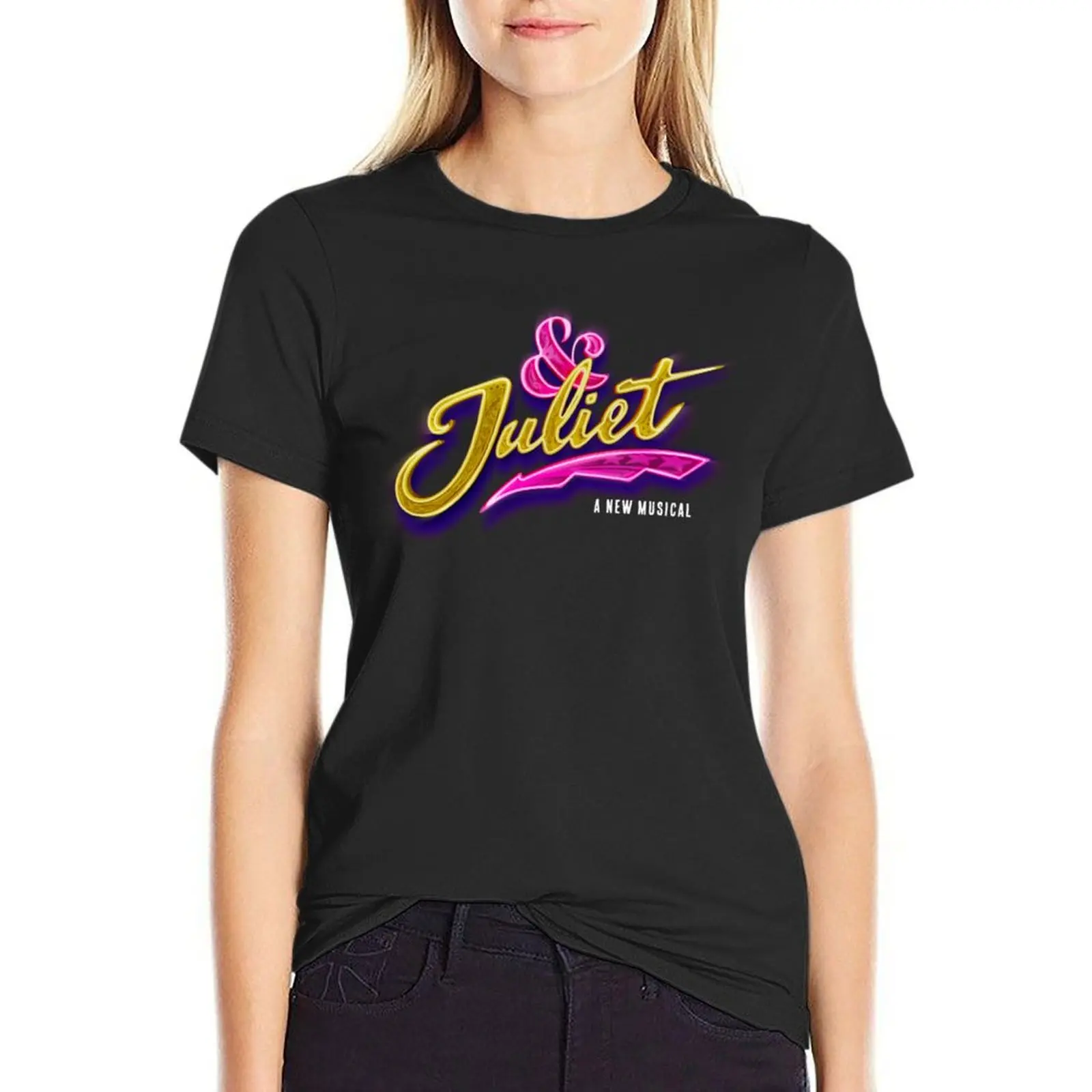 

& Juliet logo 4 T-Shirt kawaii clothes tops lady clothes blanks Top Women