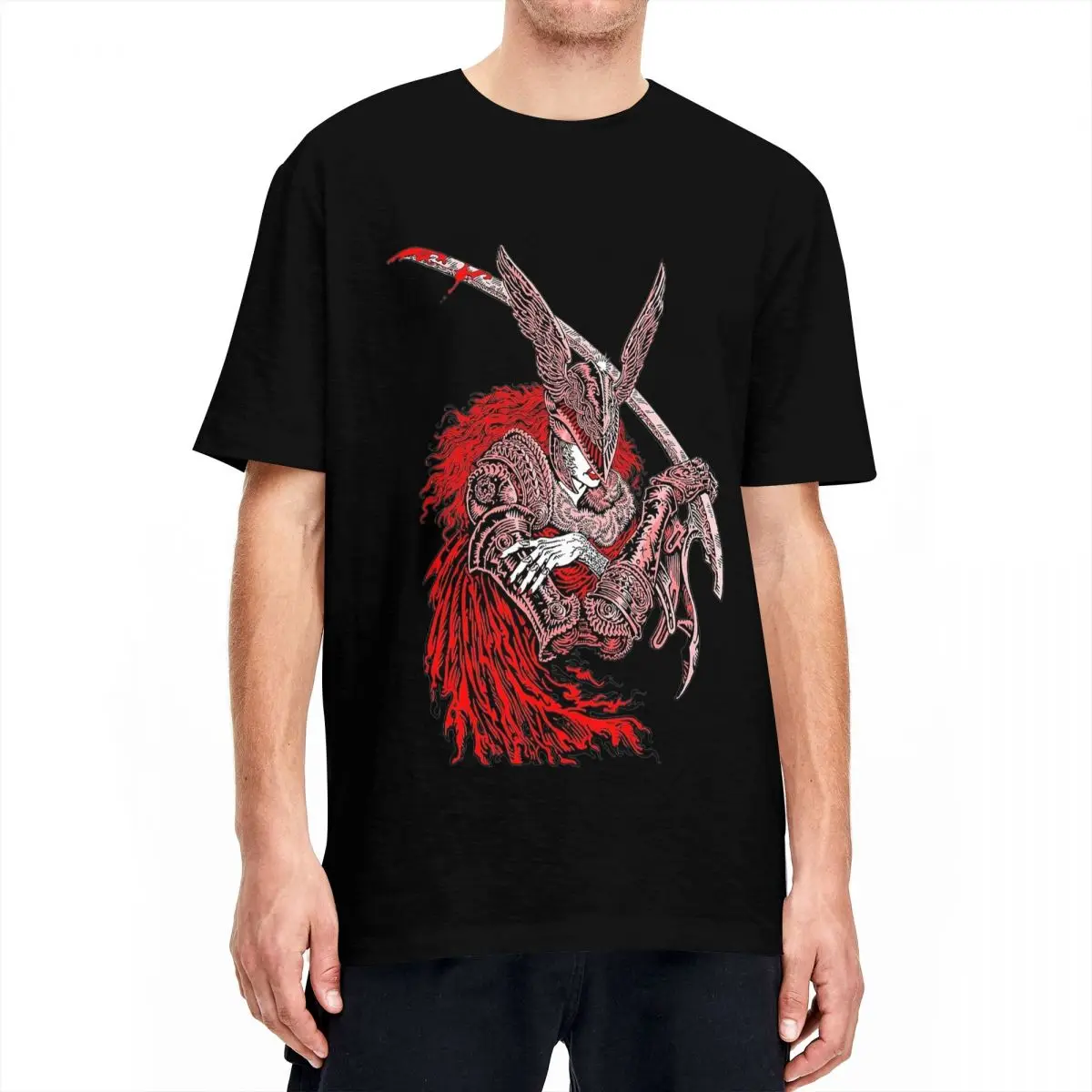 Men's Malenia Blade Of Miquella T Shirts Dark Souls Video Games 100 Cotton Tees Y2K Short Sleeve T-Shirt O Neck Tshirt Big Size