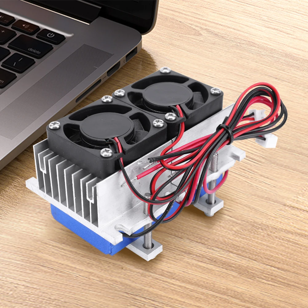 DC 12V Thermoelektrischer Kühler Halbleiter 144W 15A DIY Klimaanlage Kit Aluminium Hausgemachtes Kühlsystem