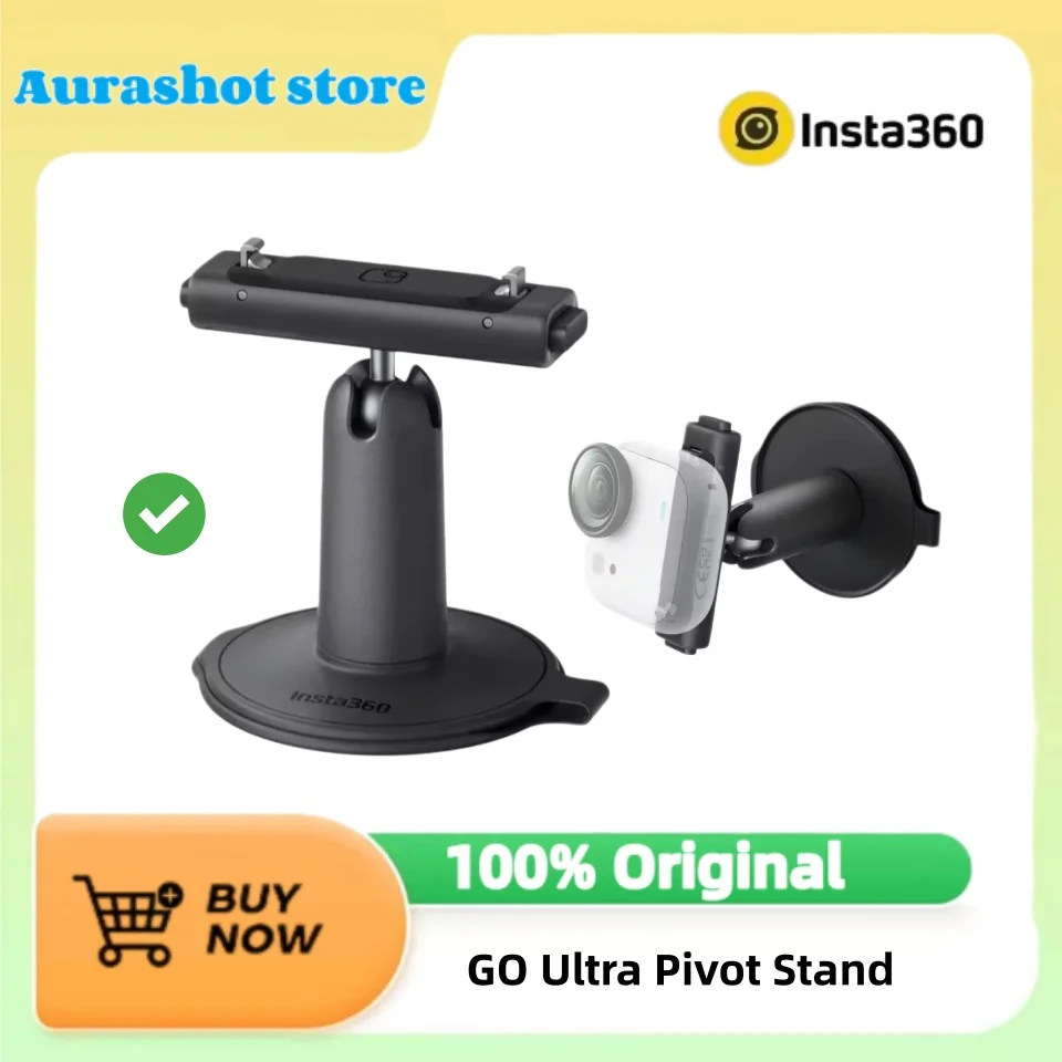 Insta360 GO Ultra Pivot Stand Magnetic Latch Mount Ball Joint 1/4