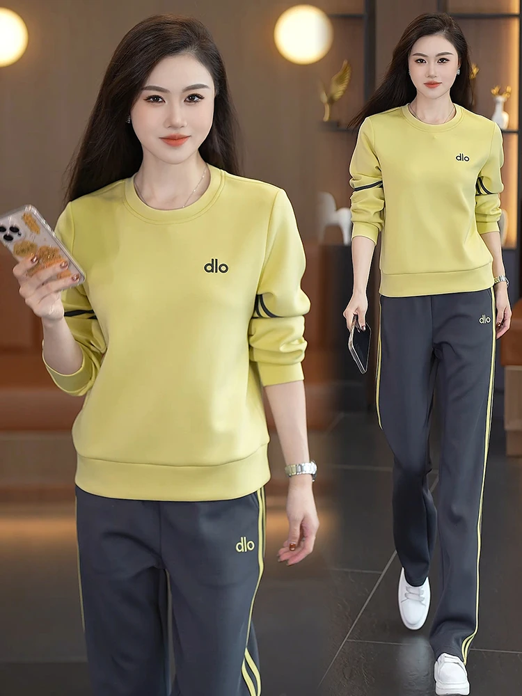 women's-spor-casual-outfit-round-ne-sweatirt-wide-leg-pants-two-piece-set-faionable-loose-slimming-sle-for-fall