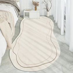 Fashion Irregular Bedside Bedroom carpet Modern Line Art Fluffy Soft Living Room Rugs alfombras habitación tapis 러그 tapete ковер