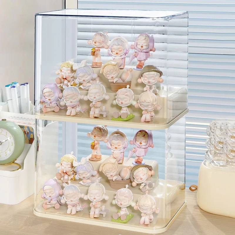 Blind Box Storage Display Box Transparent Acrylic Figure Display Stand Dust-proof Doll Display Cases Large Capacity Organizer