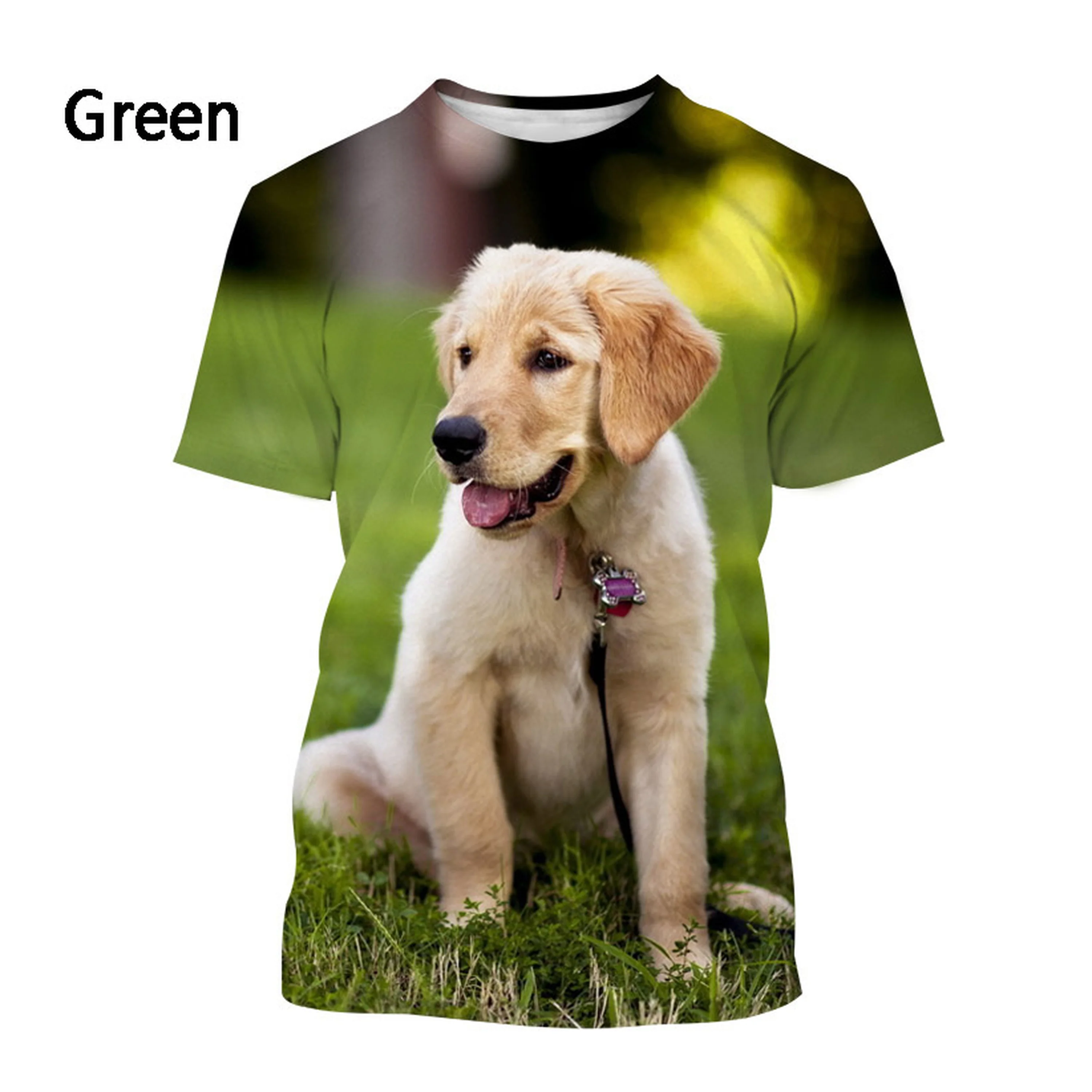 New Fashion Labrador Retriever 3D Printing T-Shirt Men Women Summer Casual Short Sleeve Pet Dog Shirt Top