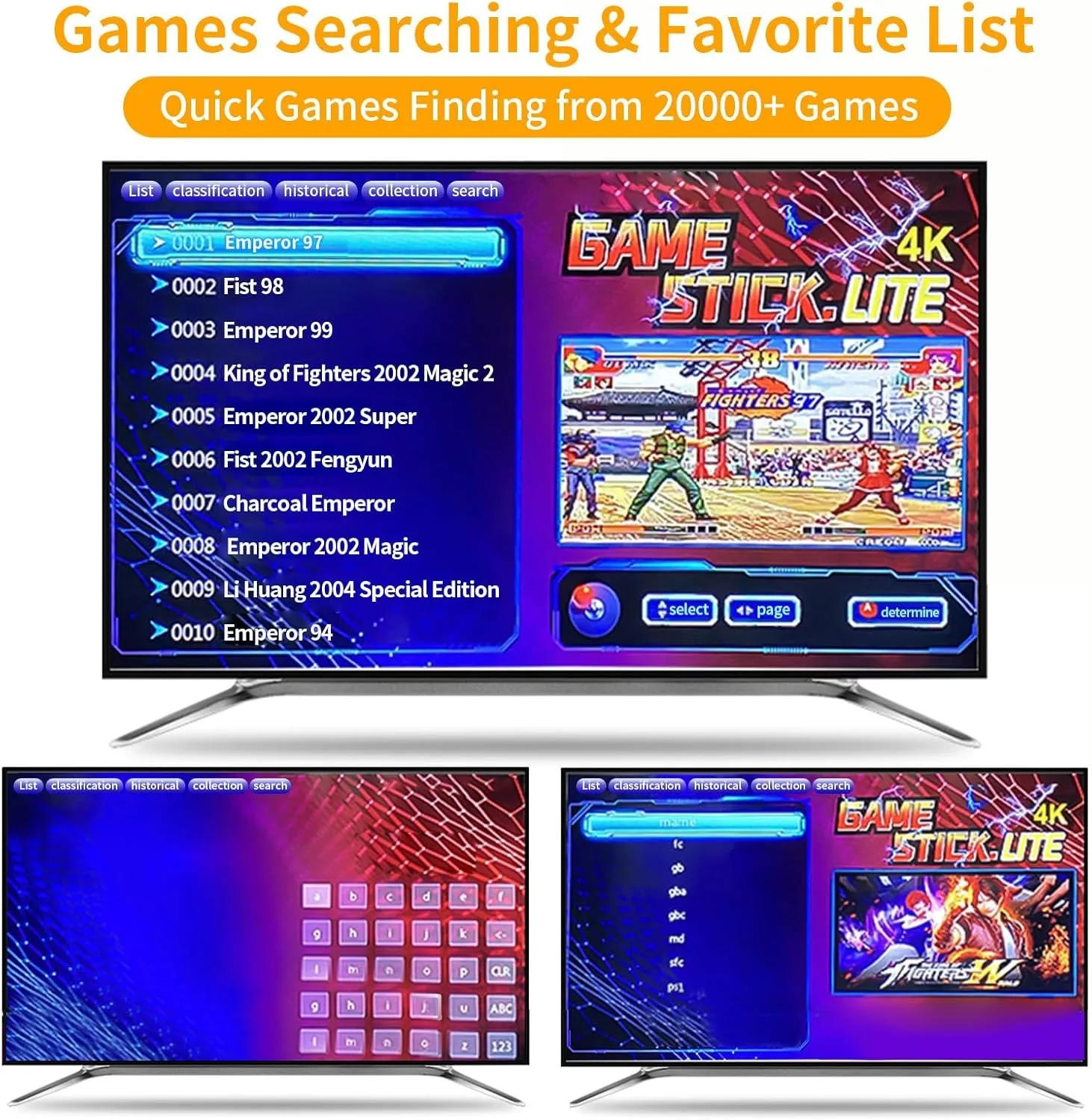 وحدة تحكم ألعاب فيديو ريترو M8 64GB مدمجة 20000 لعبة وحدة تحكم لاسلكية محمولة تلفزيون مع محاكي 4K HD هدايا لاسلكية مزدوجة