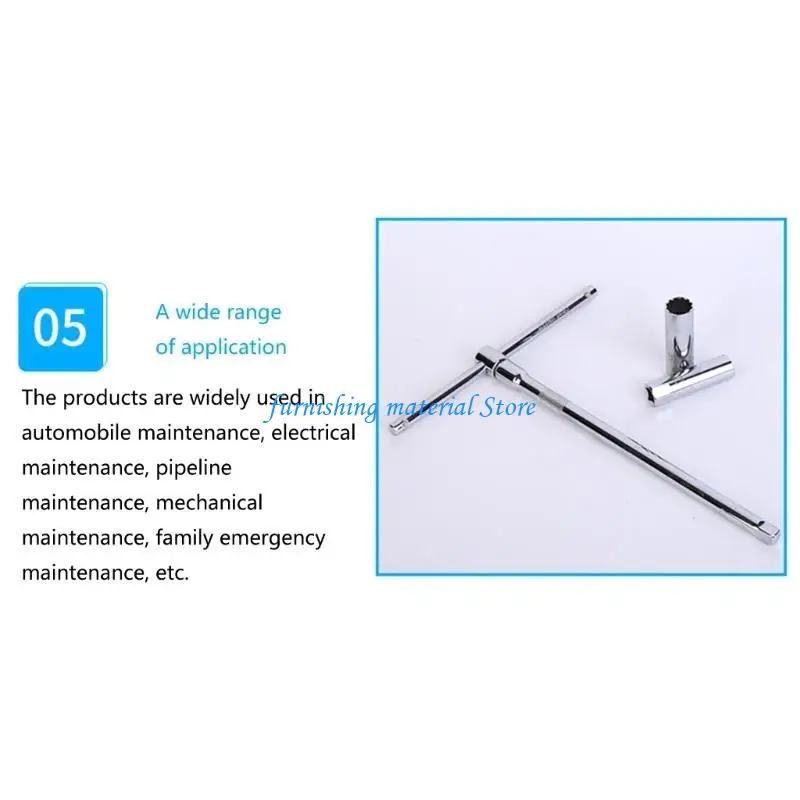 

Y5GD T-Handle Universal Joint Three-stage Socket Wrench 14mm 16mm Remover