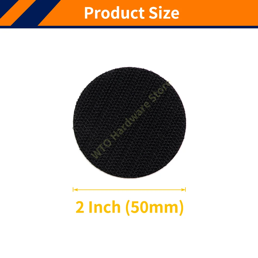 1PC 2 Inch Plastic Backing Pad with M10 Thread, Hook and Loop Sanding Pad, Soft Edge Backing Plate for Rotary Polisher Polishing