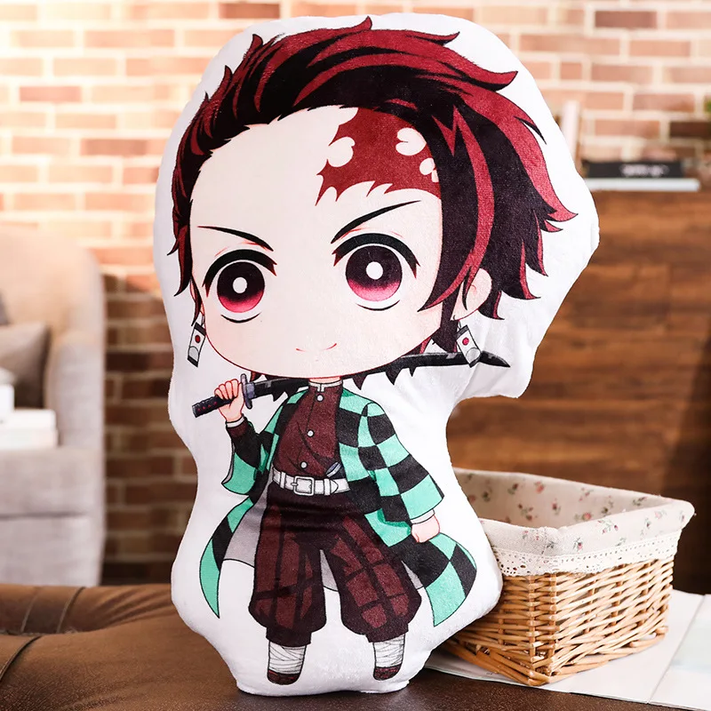 Kamado Tanjirou Nezuko Plush Stuffed Pillow Anime Demon Slayer Dakimakura Kimetsu No Yaiba Throw Pillow Kawaii Doll Body Cushion