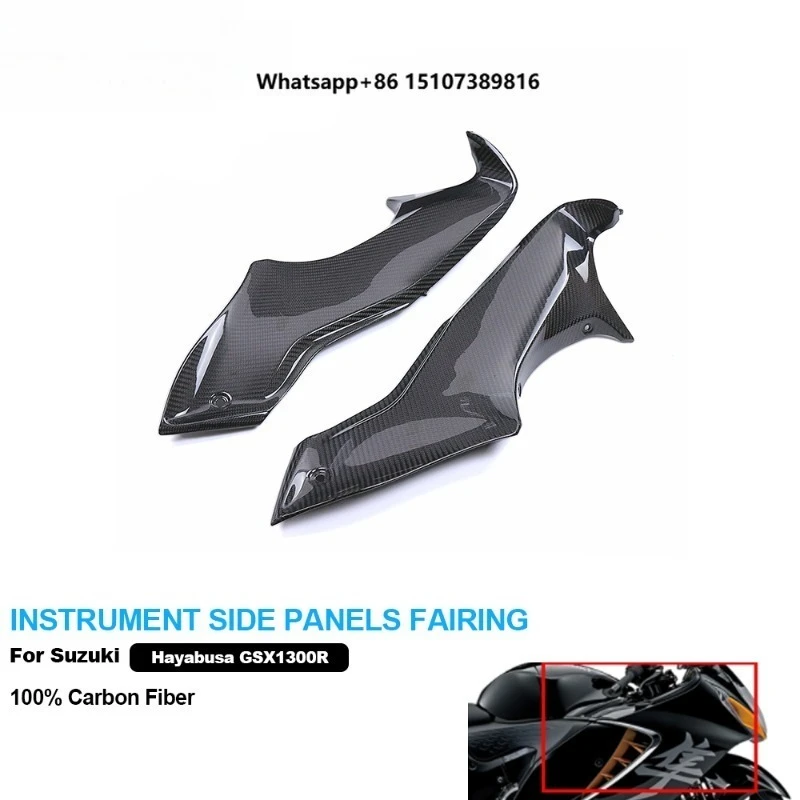 

3K Dry Carbon Fiber Motorcycle Accessories Instrument Side Panels Fairing for GSX1300R Hayabusa 2021-2023