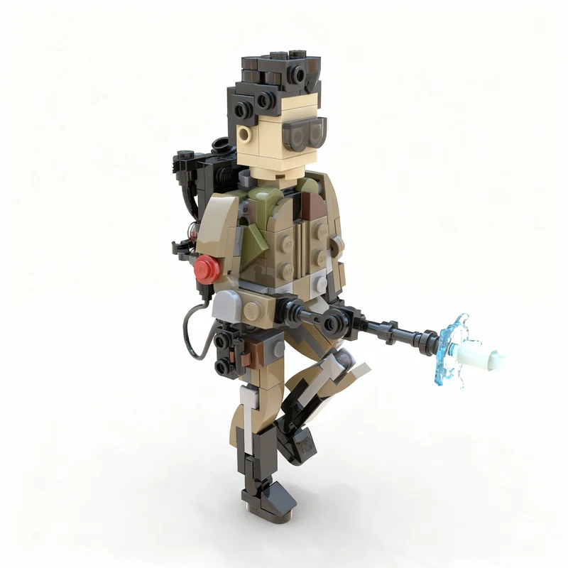 

162pcs MOC Ghost Buster Egon Spengler ECTO 1 Harold Ramis Creator Expert Model Building Blocks Architecture Toy Christmas Gifts