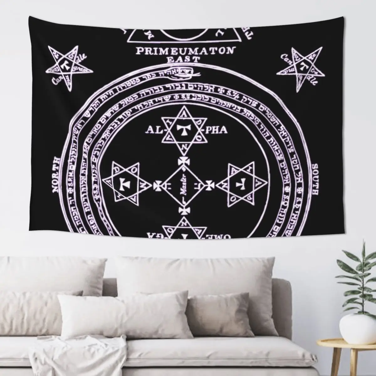 

Magical Circle of King Solomon INVERTED Tapestry Cute Room Things Decoration Pictures Room Wall Tapestry