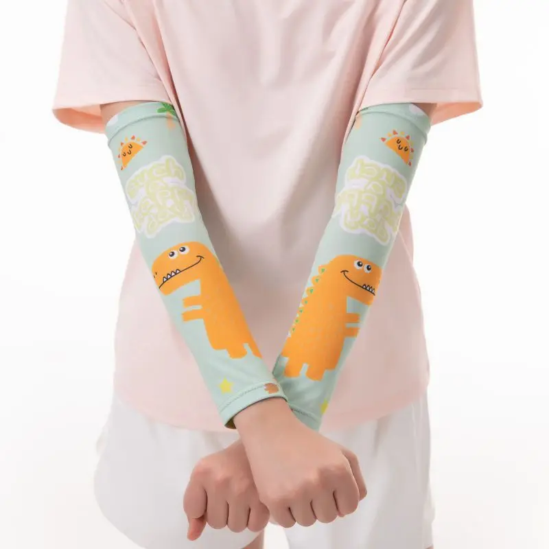 

1 Pair Sun Protection Arm Sleeves Kids Summer Running Camping Arm Protection Outdoor UV Protect Sports Arm Warmers