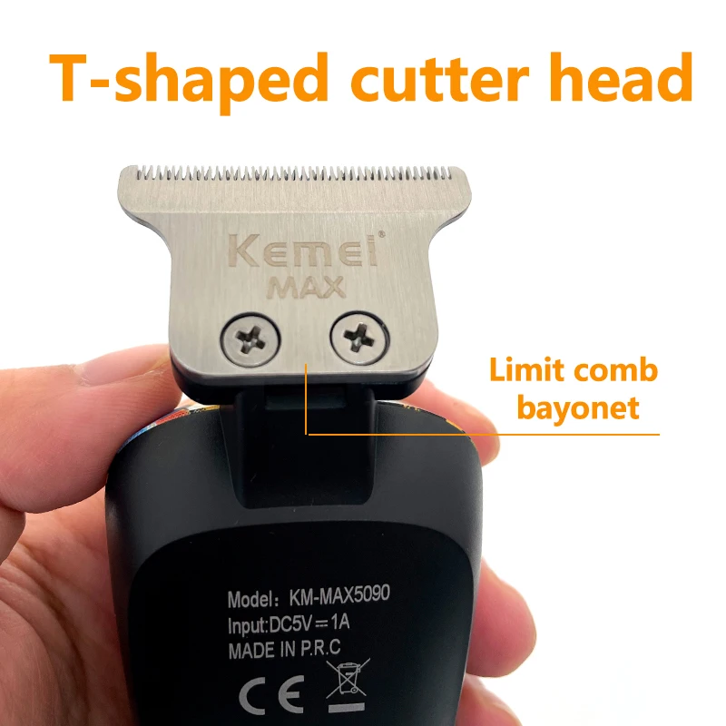 Kemei Multifunctional ไฟฟ้าที่ตัดขนครัวเรือน Trimmer การพิมพ์ Graffiti มีดโกน USB ชาร์จ Barber Shop KM-5090