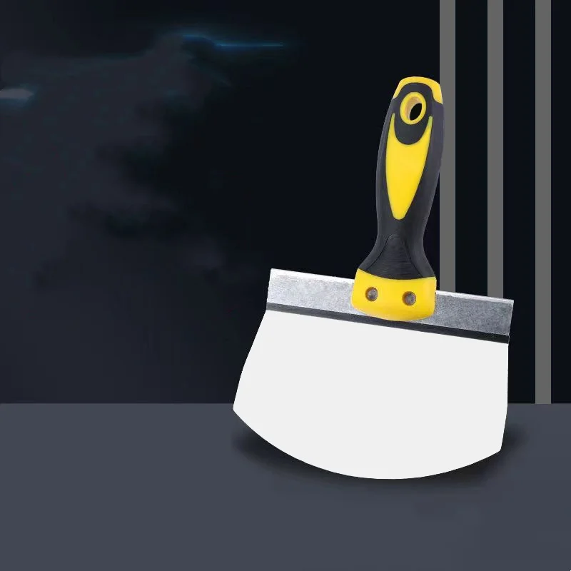 

Stainless Steel Putty Knife Wall Paint Plaster Trowel Arc Ash Shovel Paint Feed Filling Scraper Blade Spatula Construction Tools