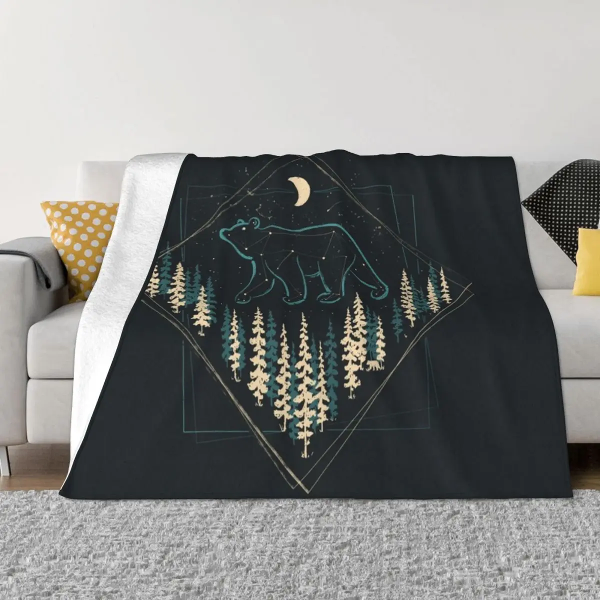 

The Heaven's Wild Bear Throw Blanket Summer blankets and throws Decorative Sofas Loose Blankets