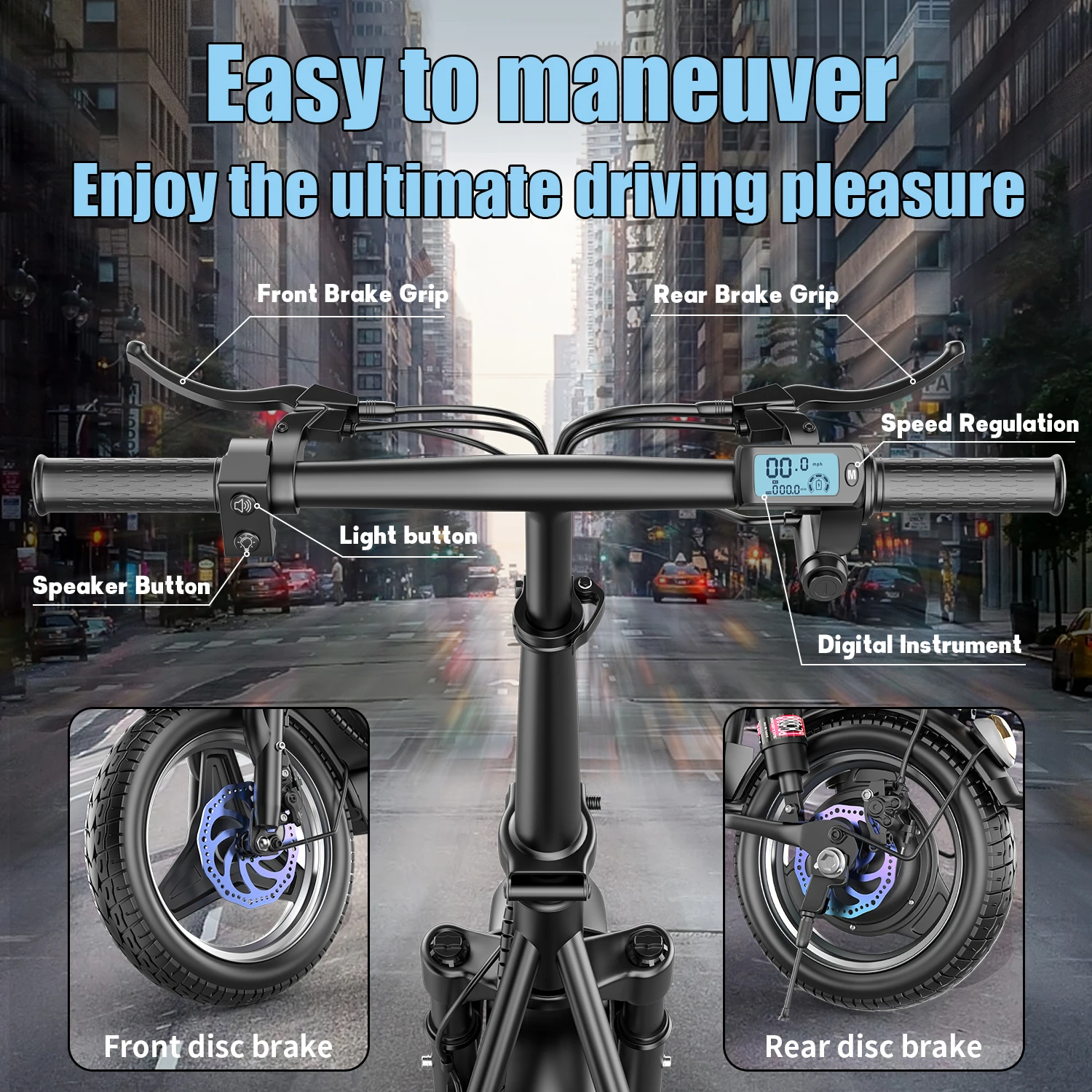 1000W Foldable Electric Scooter 6