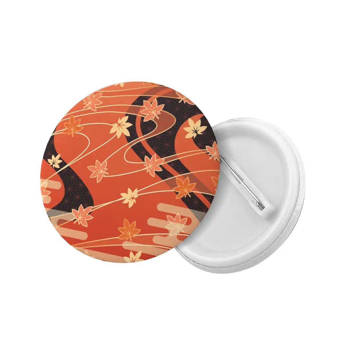 Custom Genshin Impact Button Pin for Bags Kaedehara Kazuha Pattern Badges Brooch Pinback Gift