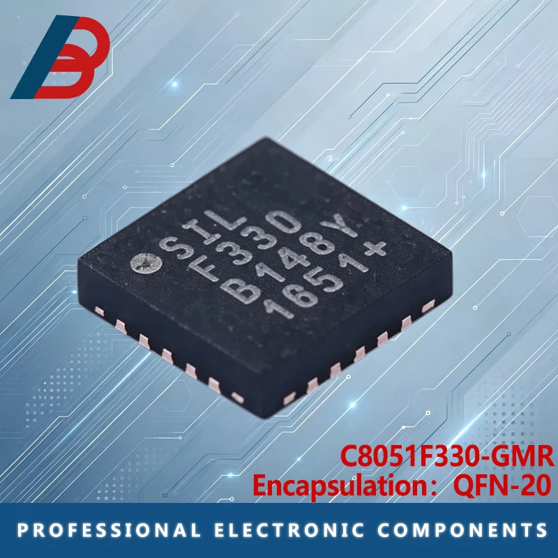 10PCS-100PCS C8051F330-GMR F330 QFN20 Flash 8-bit Microcontroller Chip