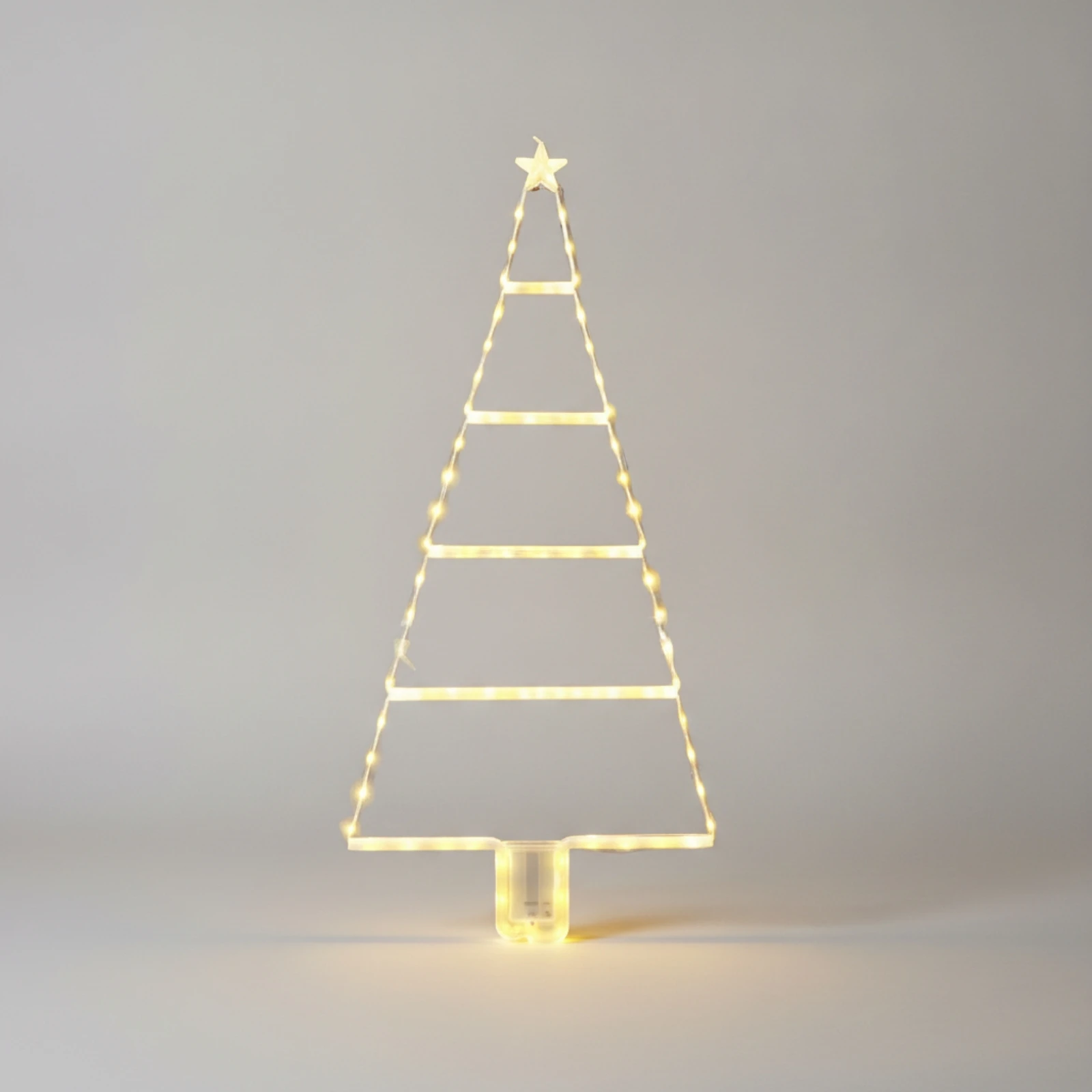 LED Christmas Light Indoor Outdoor Ladder-Shaped LED Decorative Light Christmas Tree Ladder Lights Twinkle Steady On