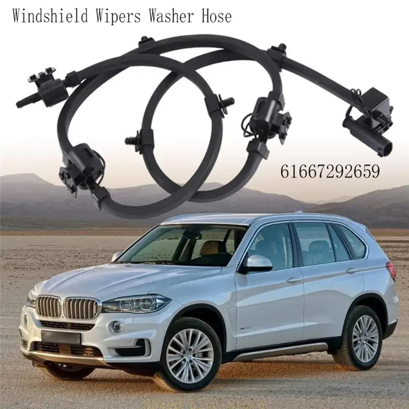 

61667292659 Водяной шланг омывателя лобового стекла для BMW X5 X6 F15 F16 Струйный шланг сопла стеклоочистителя