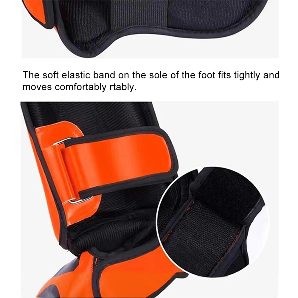 Kickboxen Boxen Schienbeinschutz Pads Muay Thai Kampfsport Sanda Wushu Beinschutz Taekwondo Knöchelschützer – Detail 9