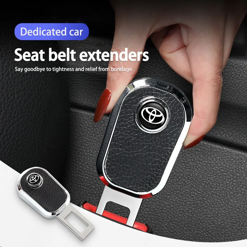 Car Seat Adjustable Extension Clip Safety Belt Buckle For Toyota Corolla Prius Auris CHR Land Cruiser Camry Avalon