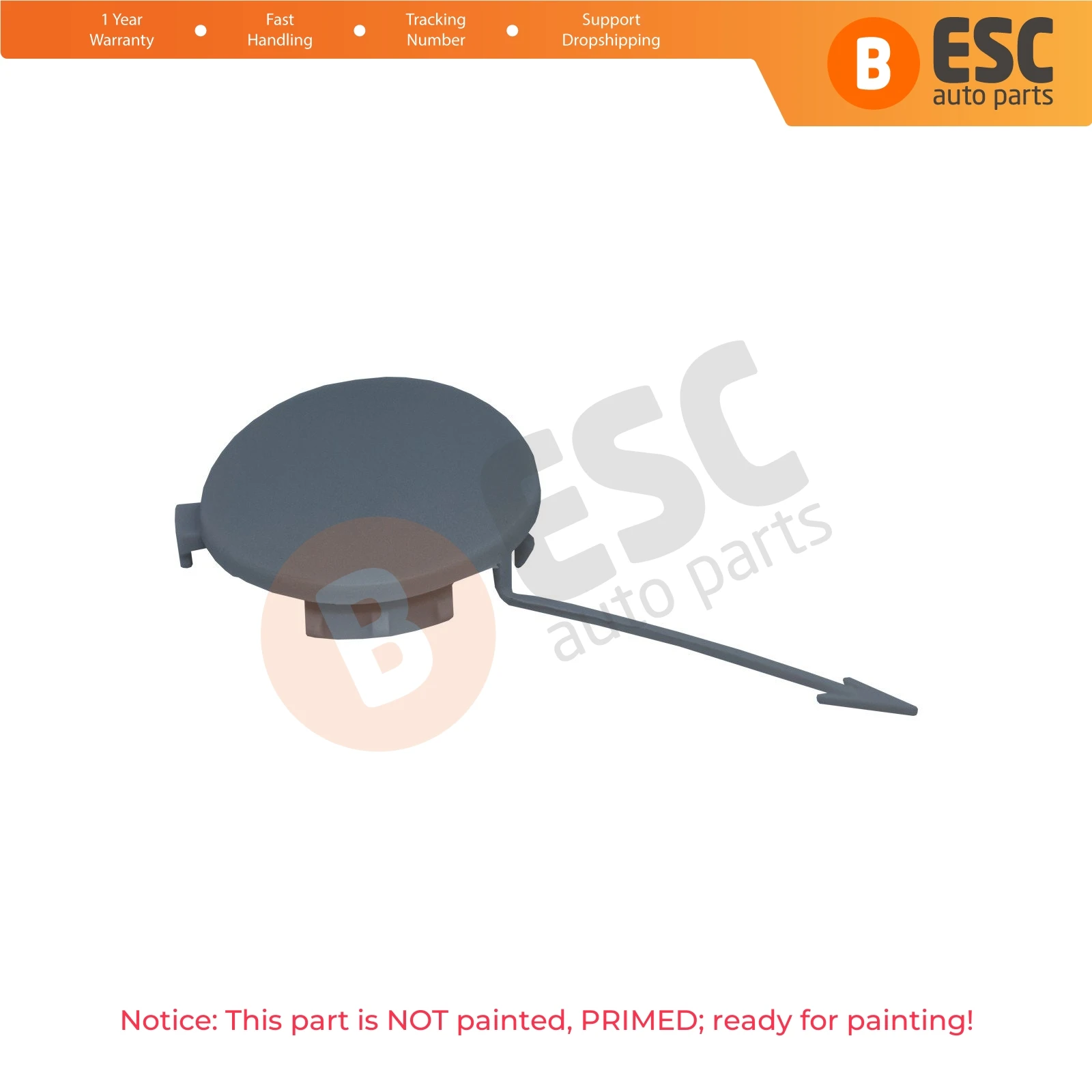 ESC Auto Parts ESP703 Front Bumper Tow Bar Eye Cover XS5117A989BE for Ford Ka MK1 Fast Shipment Free Shipment Ship From Turkey