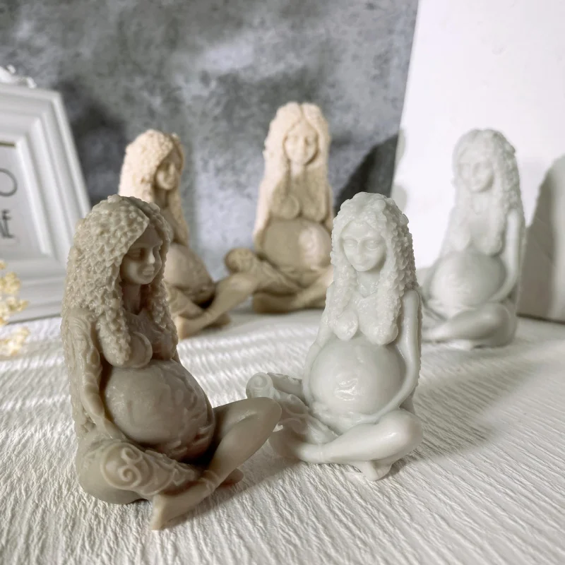 Mother Earth Mold  of  Gaia Candle Silicone Mould