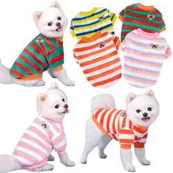 Vêtements arc-en-ciel pour animaux de compagnie, gilet chaud en polaire pour chiens et chats