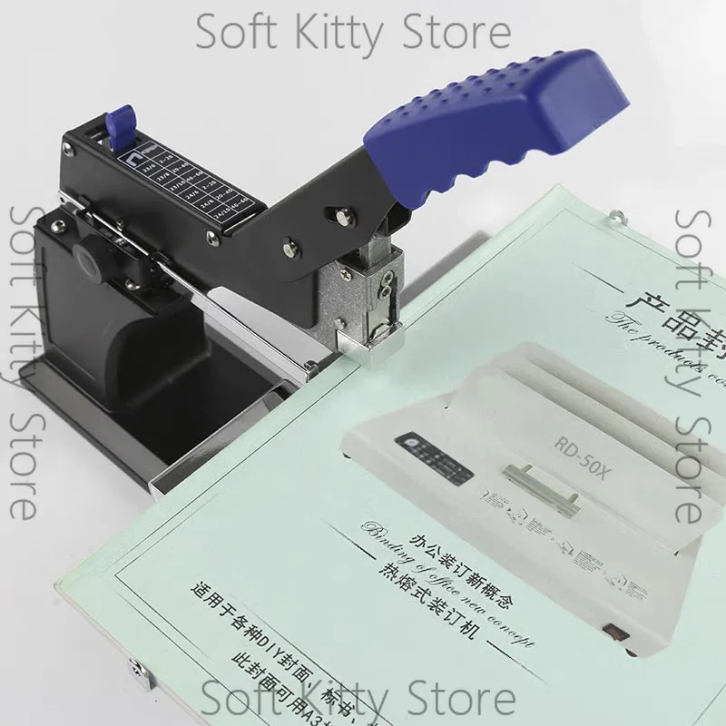 SH03 Saddle Stapler Large Heavy Duty Saddle Stitch Binding Machine Center Seam Stapler Stapler Can Rotate