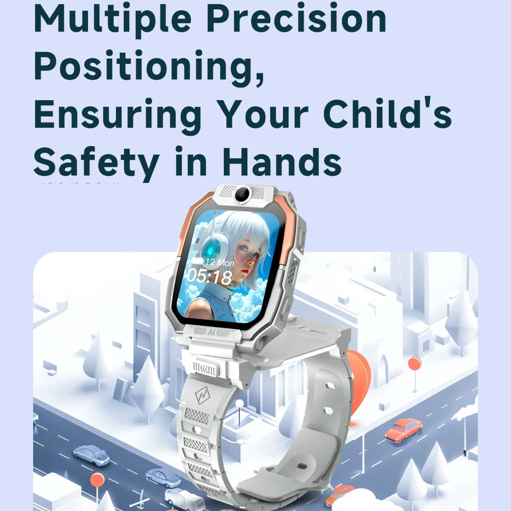 

Детские умные часы 4G для школьников с SOS, 2+16 ГБ, водонепроницаемые, с загрузкой приложений, Wi-Fi, видеозвонками, камерой, GPS-трекером и определением местоположения