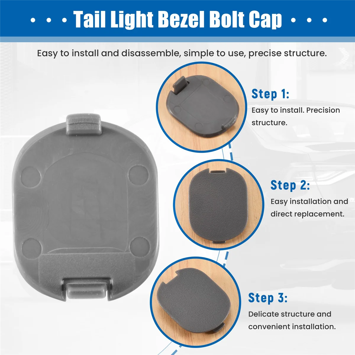 for -V 2007-2011 Tail Lamp Nut Dust Cover Bolt Garnish Cover Bezel Cap 33506--A01