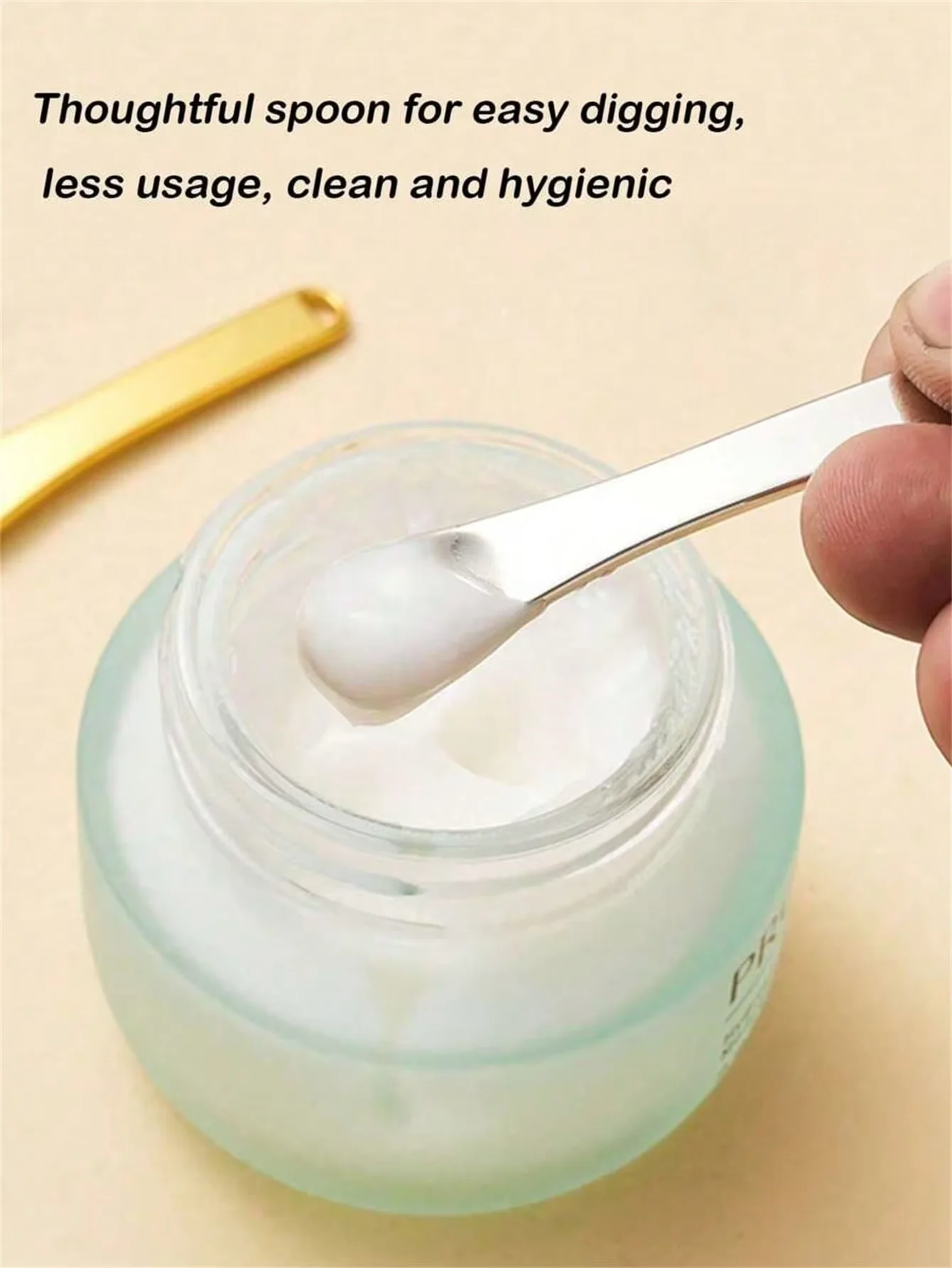 3/6 Pack Reusable Mini Cosmetic Spatulas & Spoons, Convenient Scooping Tools for Facial Cream, Lotion and Skincare Product A