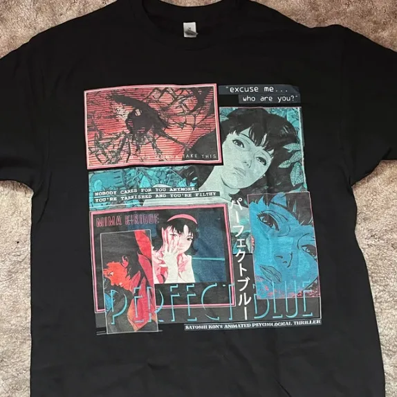 

Awesome Perfect Blue Mima Kirigoe Satoshi Kon Anime Otaku Gifts Vintage T-shirt