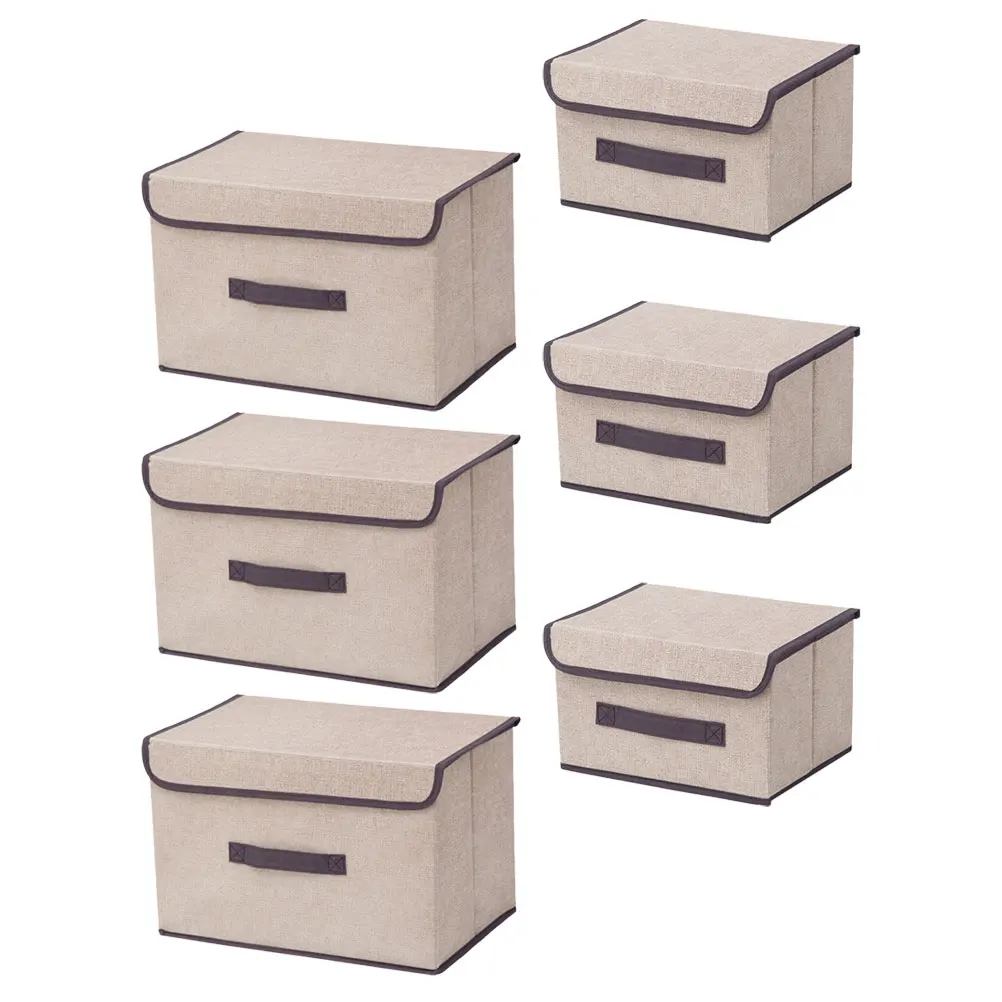 

3 Sets Dustproof Foldable Storage Boxes Large Small White Clothes Toys Bed Sheets Blankets ganizing Bins Keep Tidy
