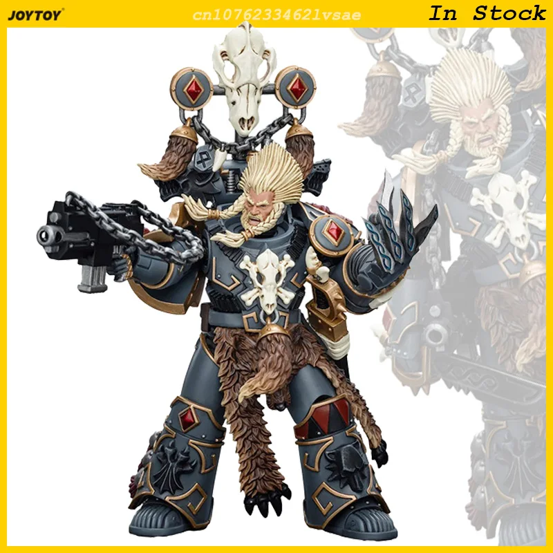 JOYTOY Space Wolves Geigor Fell-Hand 1/18 Action Figure Warhammer 40K Anime 13.5cm Doll Joint Movable Collection Model Toy Gift