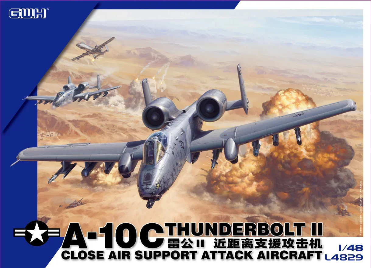 

Greatwall хобби пластиковая модель комплект L4829 A-10C Thunderbolt II Закрытая поддержка атаки самолета 1/48