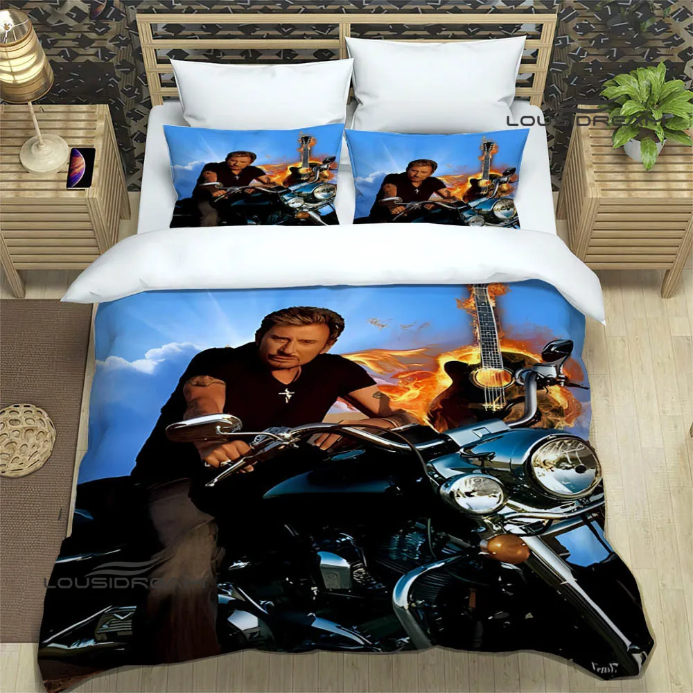 Rock star Johnny Hallyday Bedding Sets exquisite bed supplies set duvet cover bed comforter set bedding set luxury birthday gift