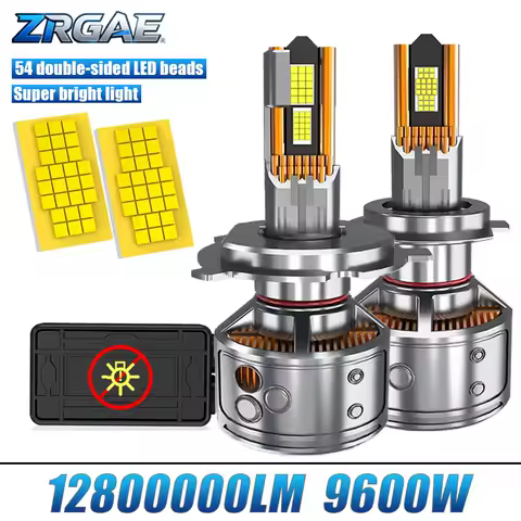 9600W H4 H7 LED Headlights Bulb High Brighr Car Light H1 H8 H9 H11 Canbus 9005 9006 HB3 HB4 hir2 9012 6500K Turbo Lamps 12V 24V